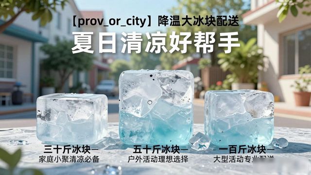 太原降温大冰块配送_海鲜排档降温解决方案_高温天气大冰块配送